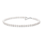 Colier perle naturale albe si argint 45 cm DiAmanti FARW695-G